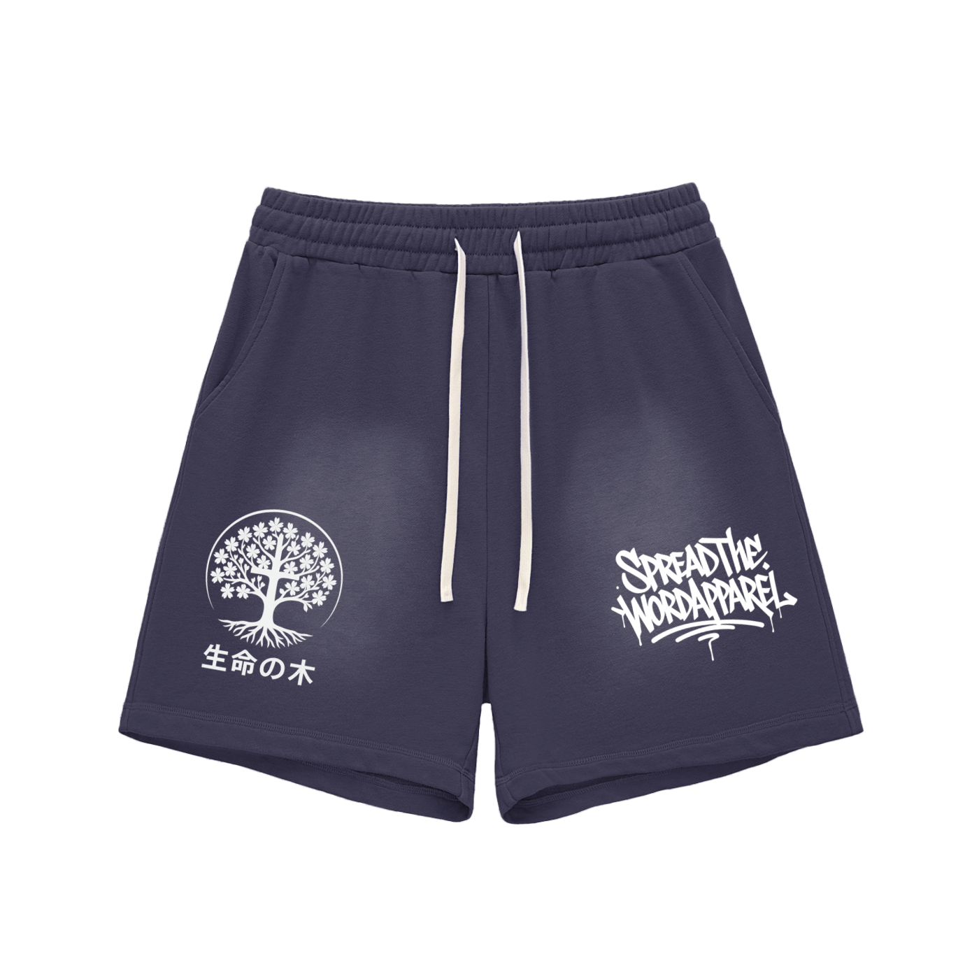 ! NEW Spreadthewordapparel Spray Paint Sakura Tree Shorts