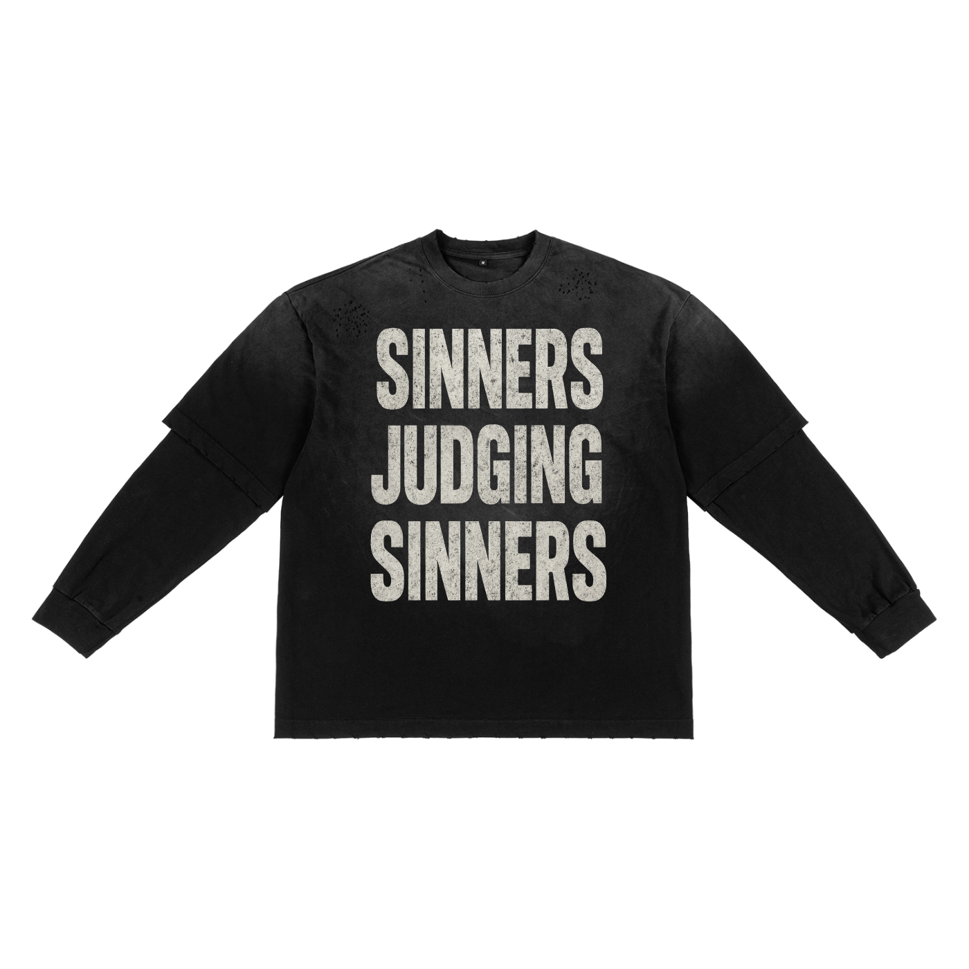 SINNERS JUDGING SINNERS Double Layer Tee