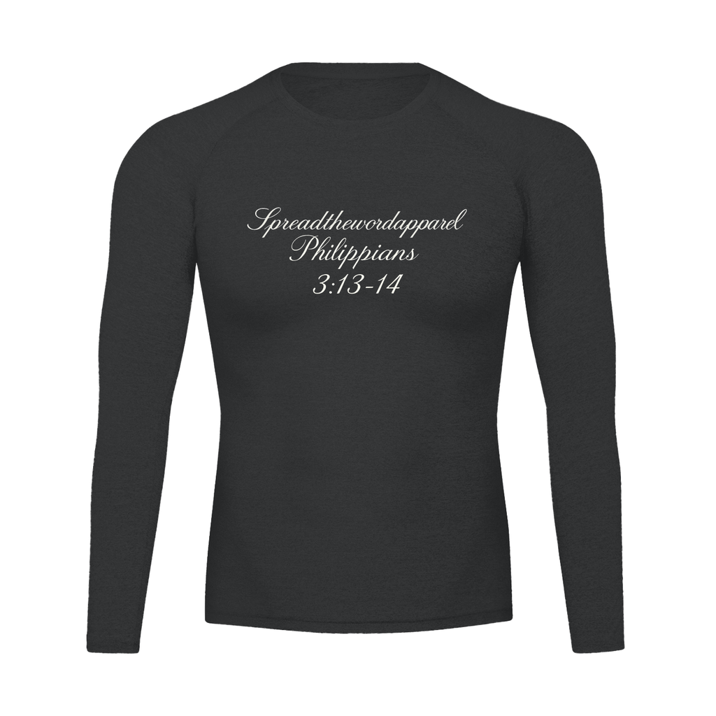 Long Sleeve Philippians 3:13-14 Muscle Shirt