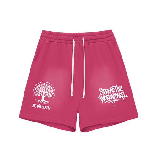 ! NEW Spreadthewordapparel Spray Paint Sakura Tree Shorts